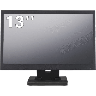 13 inch monitor in metalen behuizing
