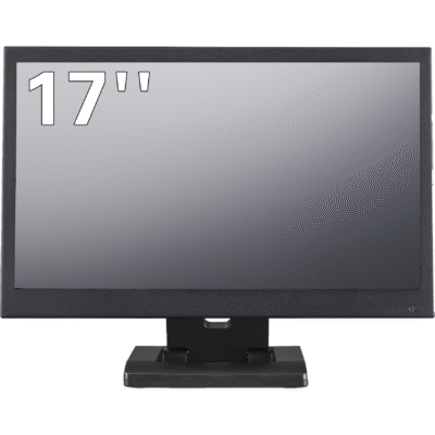17 inch monitor in metalen behuizing