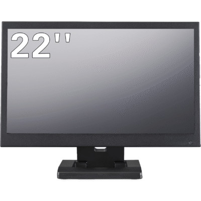22 inch monitor in metalen behuizing