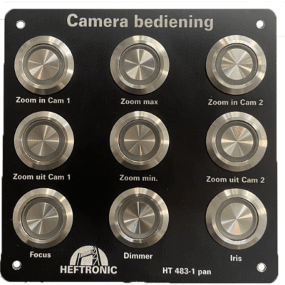 HT 483 Paneel + PCB – 2x ZOOMCAM, Coax Control (geen dome)