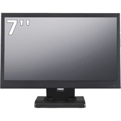 7 inch monitor in metalen behuizing
