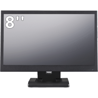8 inch monitor in metalen behuizing
