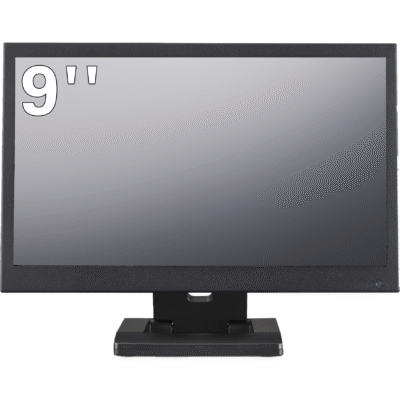 9 inch monitor in metalen behuizing