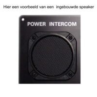 Hier een voorbeeld van een  ingebouwde speaker
